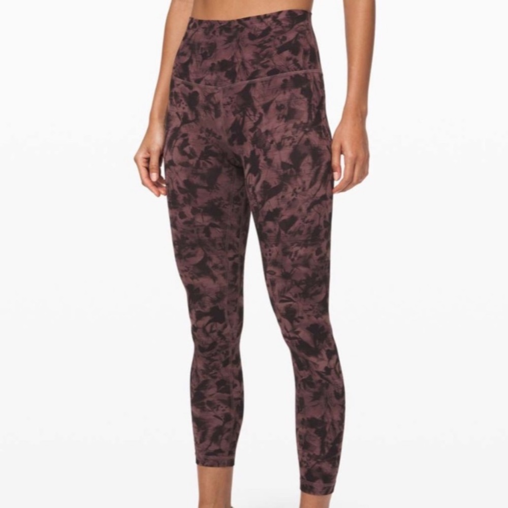 lululemon align pant 2 25” in mini dusk floral